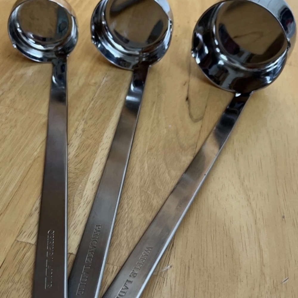 Williams-Sonoma Stainless Steel Crepe Ladle Set 18/10 10"